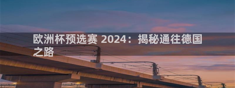 welcome欧洲杯|欧洲杯预选赛 2024：揭秘通往德国
之路